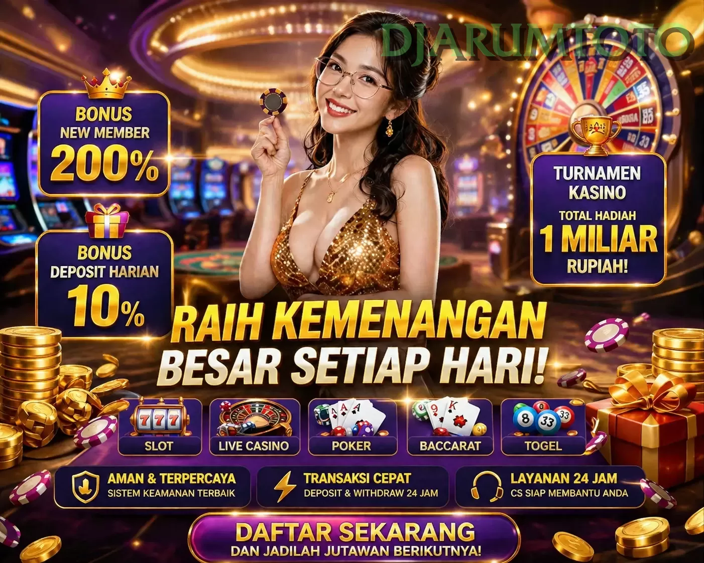 Login djarumtoto Sekarang Bonus Melimpah